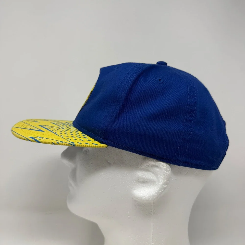 Pokemon Pikachu Youth Snapback Hat Blue Yellow Lightning Bolt OSFM‎ 2016 Cap
